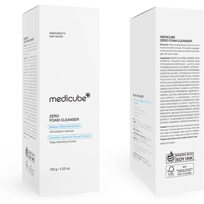 how to use medicube zero foam cleanser 120 g packaging